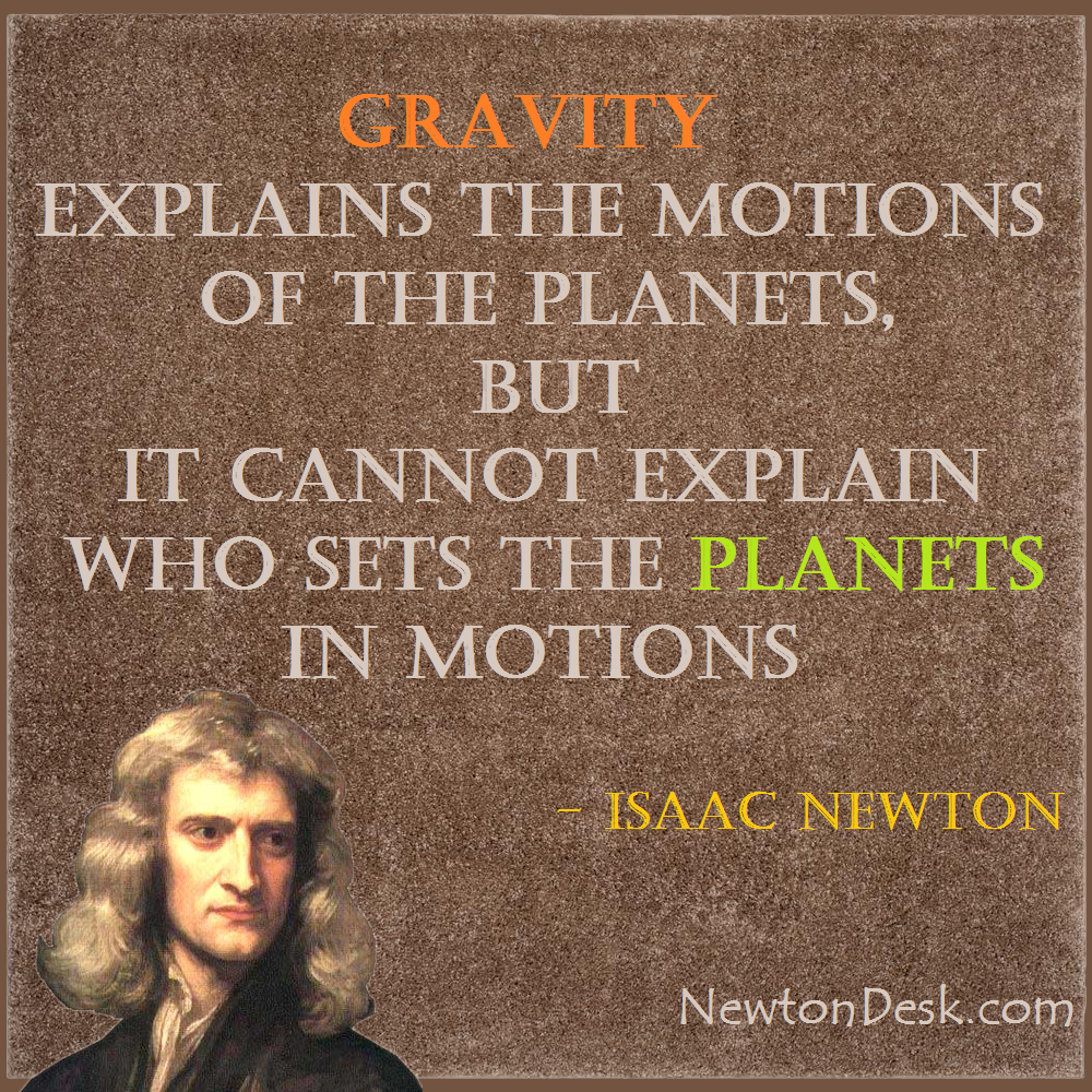 Gravity motions planets