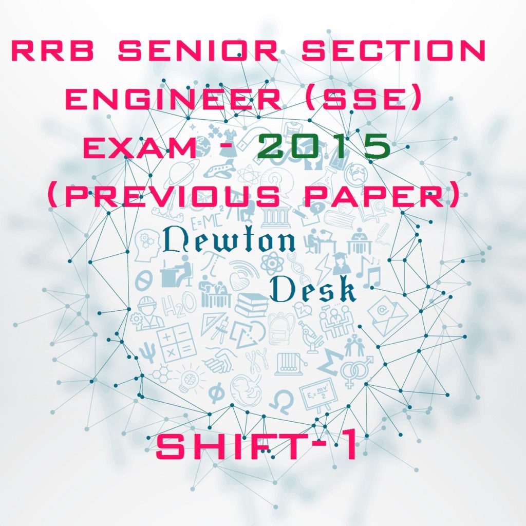RRB Senior Section Engineer Exam 2015 Shift-1