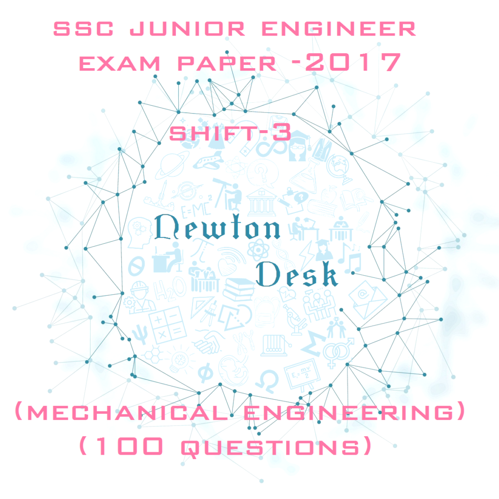 SSC Junior Engineer Exam Paper 2017 Shift-3 (Mechanical Engineering)