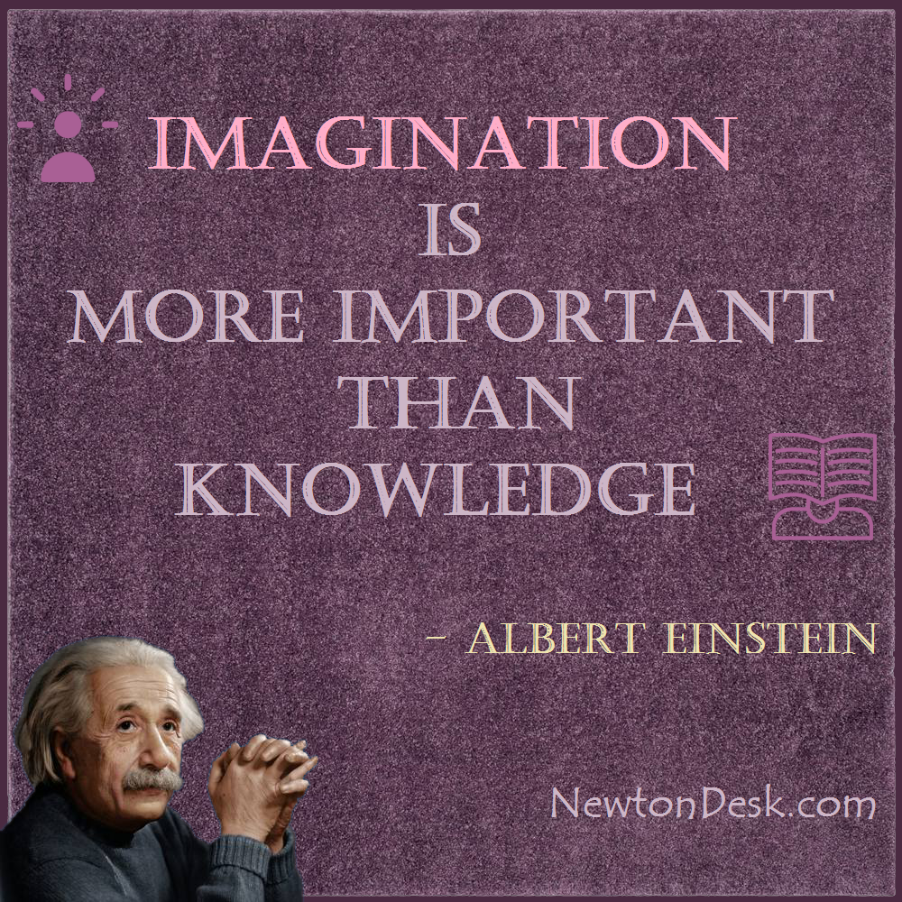 albert einstein quotes about imagination important than knowledge
