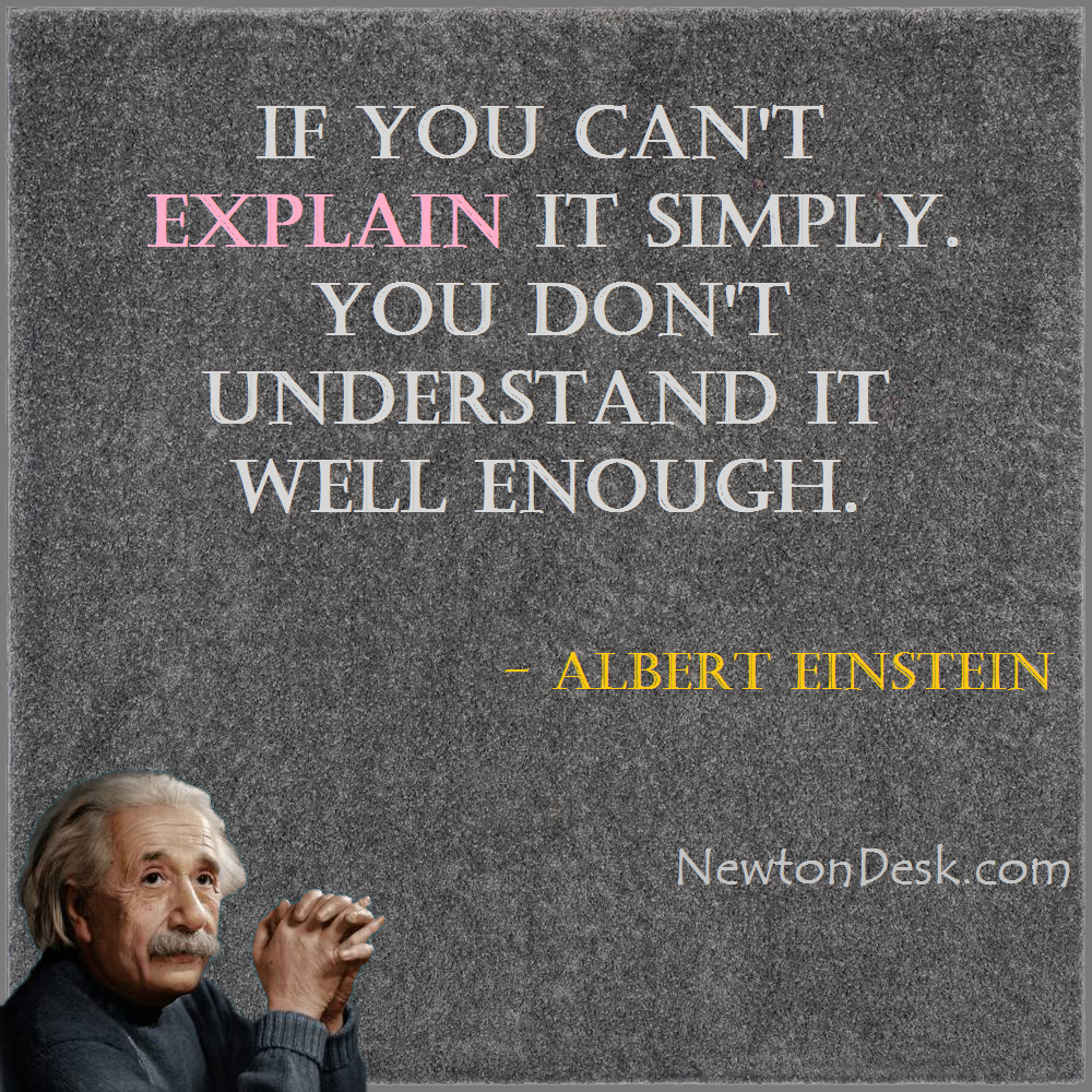 if you can't explain simply quotes by albert einstein