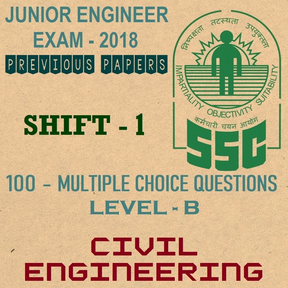 ssc je previous year question papers 2018 shift 1 civil engineering