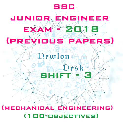 SSC Junior Engineer Exam Paper 2018 Shift-3 (Mechanical Engineering)