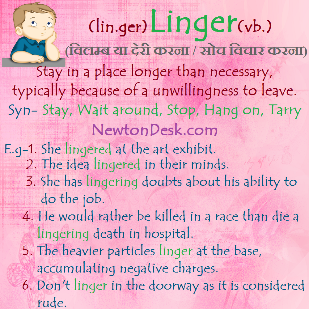 linger meaning