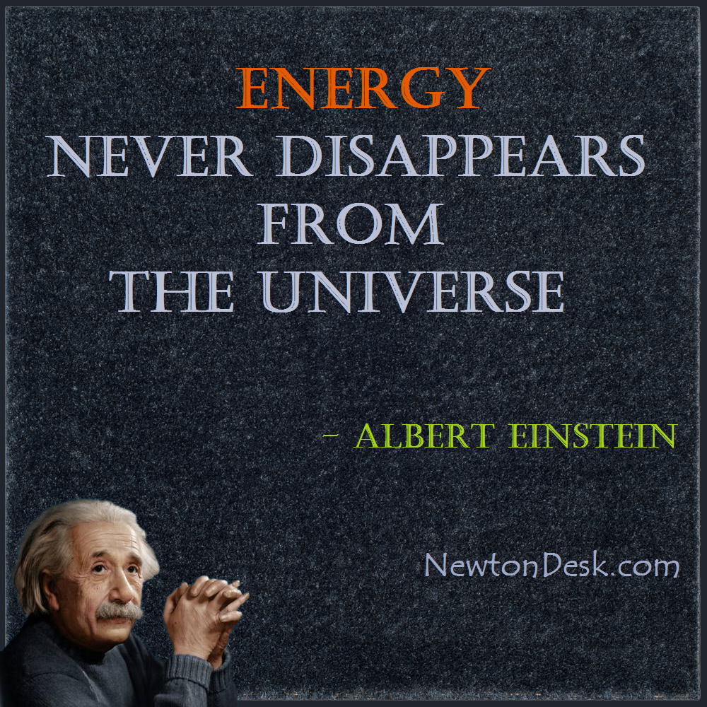 energy never disappear