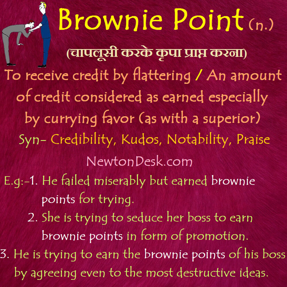 Brownie Point meaning
