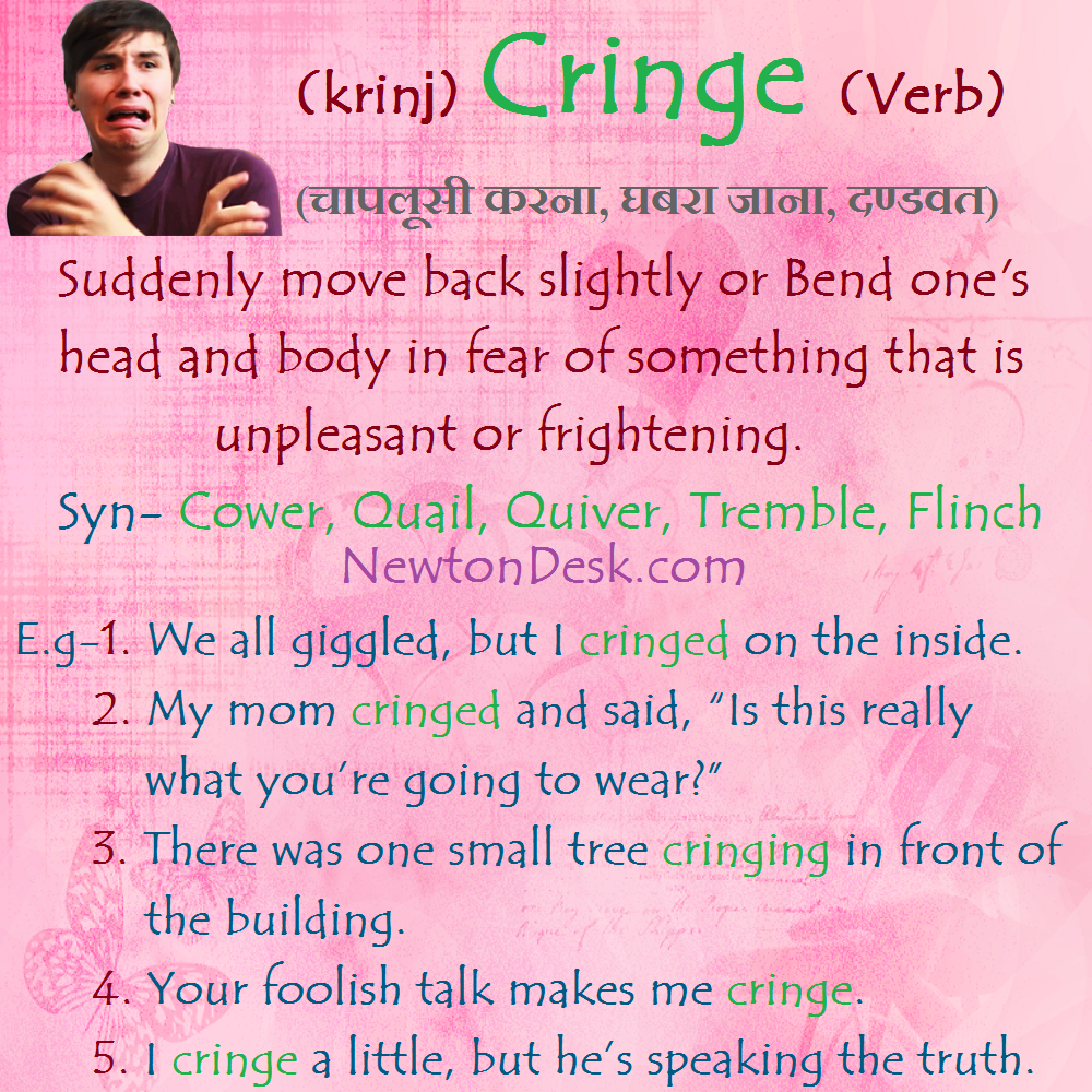cringe meaning