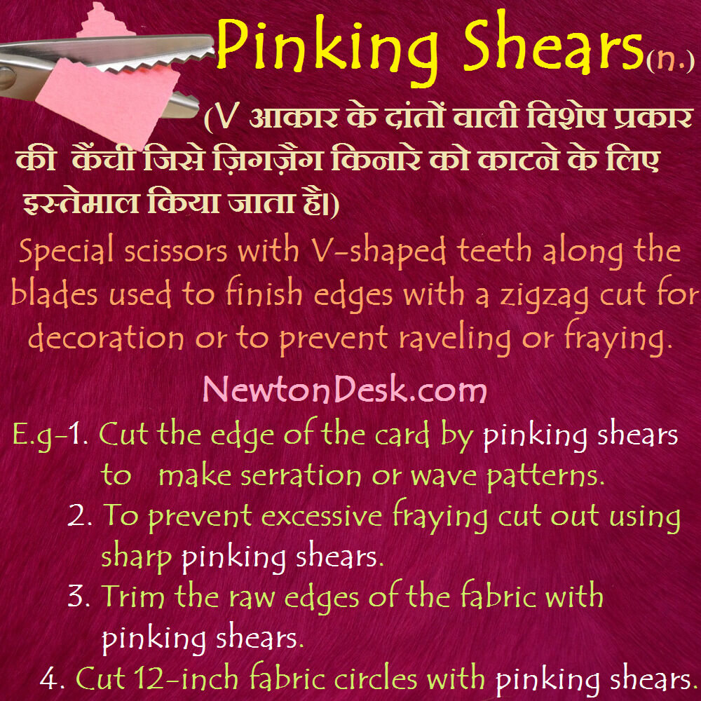 pinking shears meaning