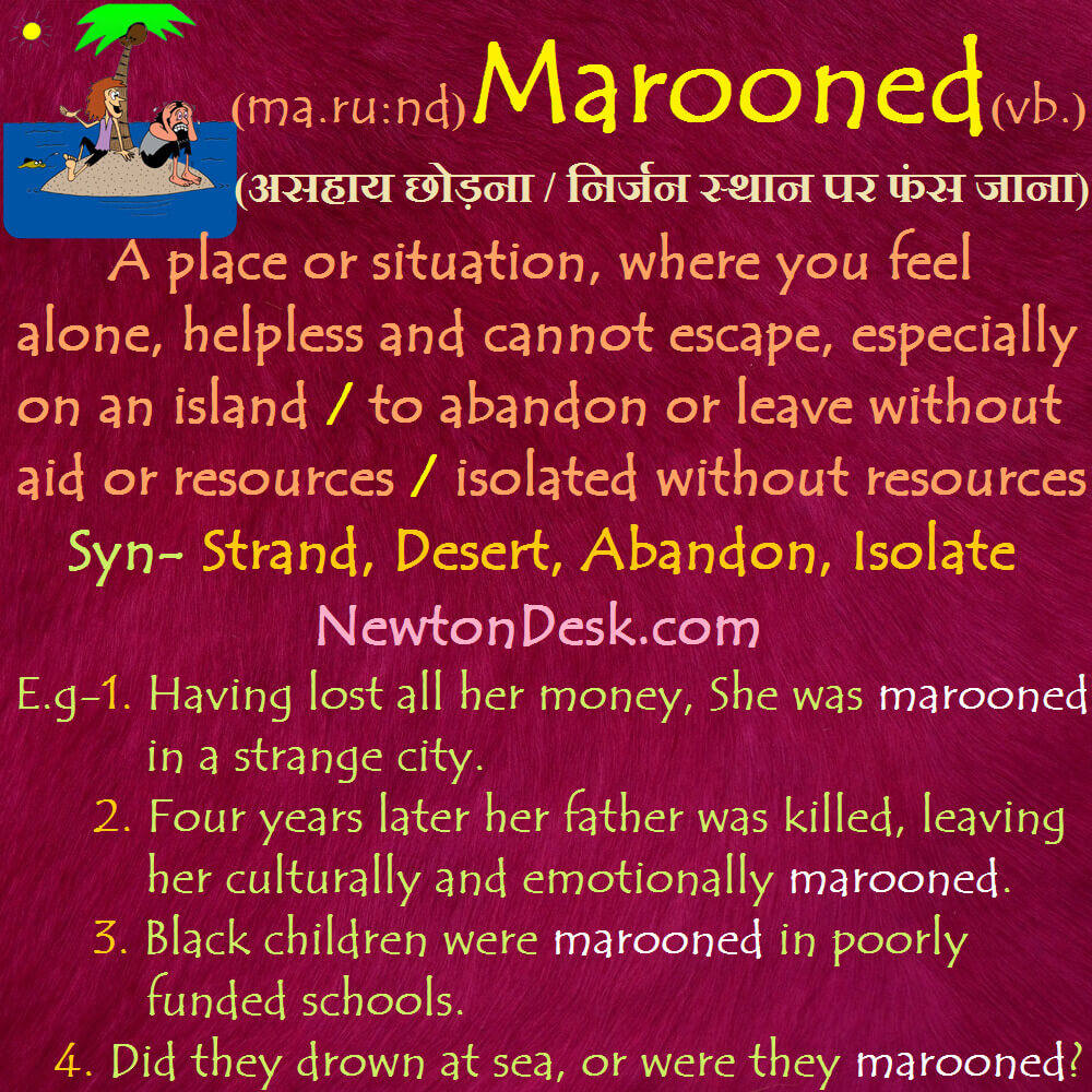 marooned meaning