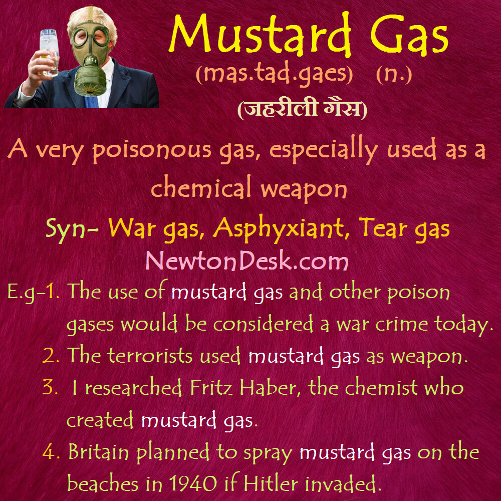 mustard gas meaning