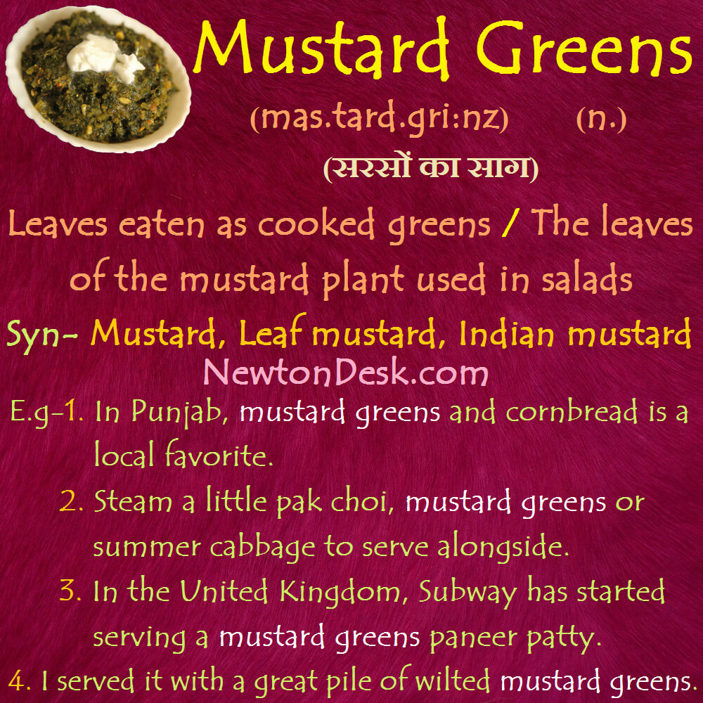 mustard greens meaning