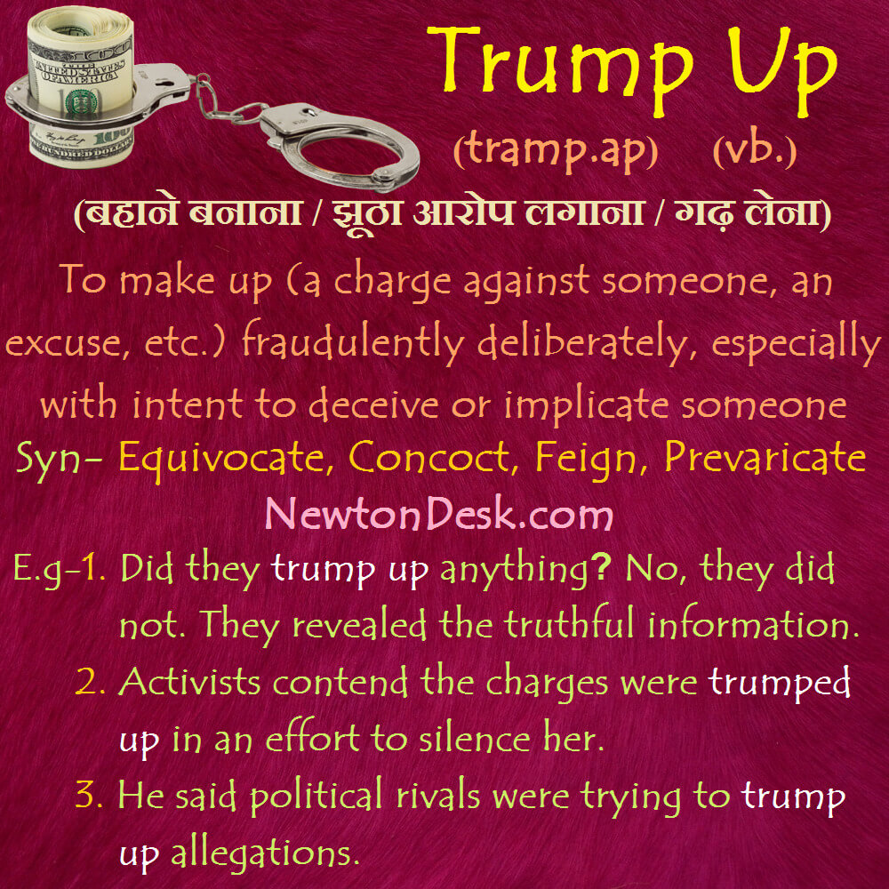 trump up meaning