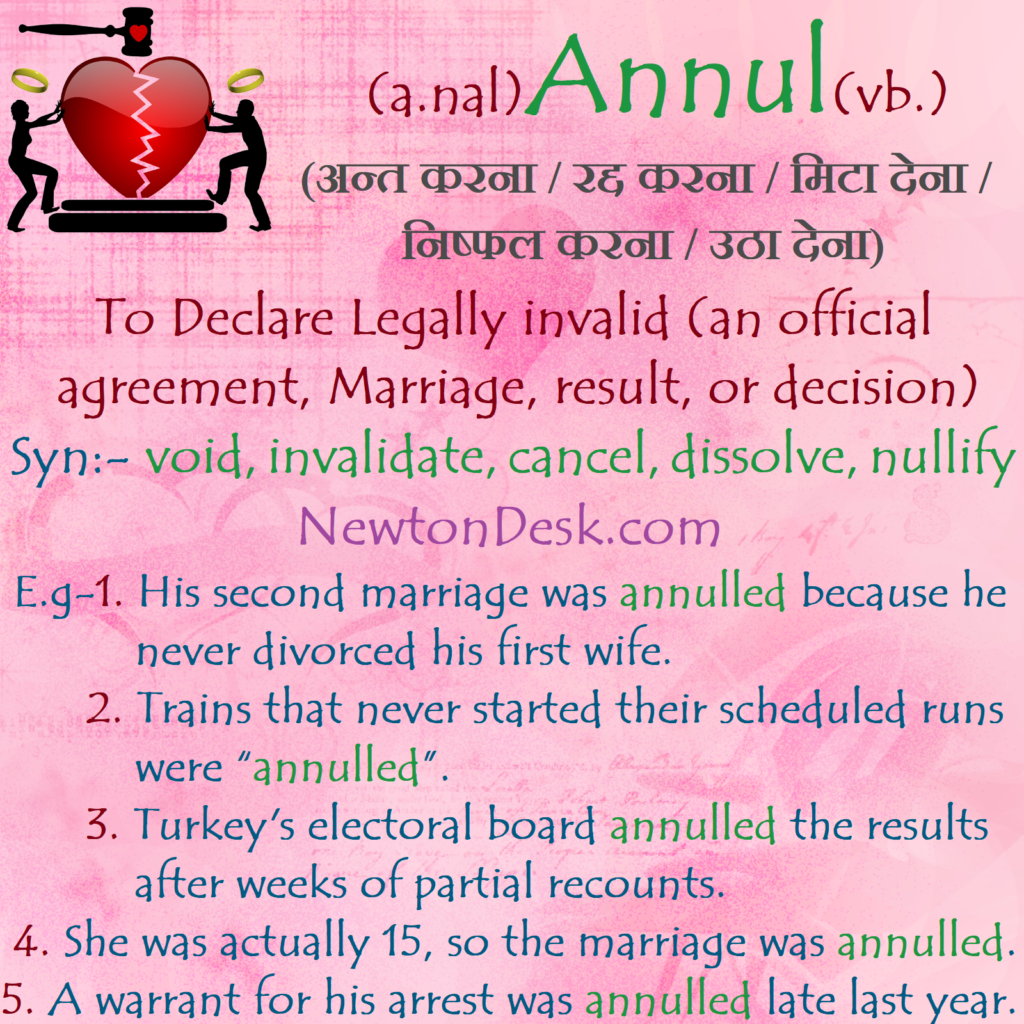 annul meaning