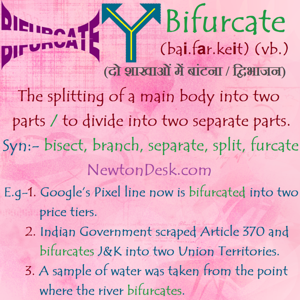 bifurcate meaning