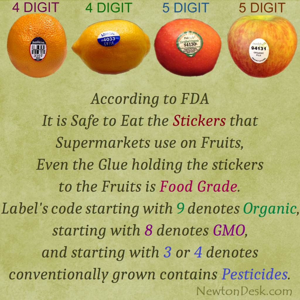 organic fruit stickers