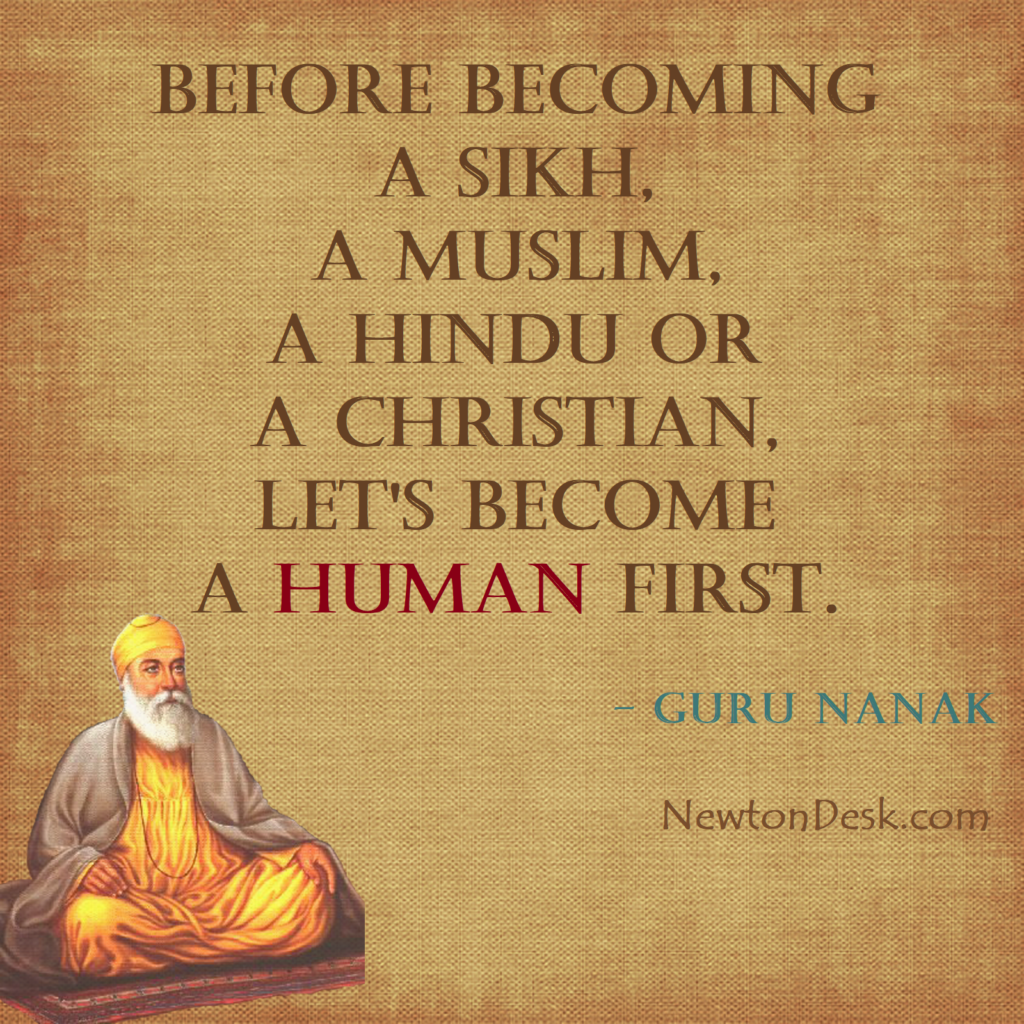human first teachings of guru nanak