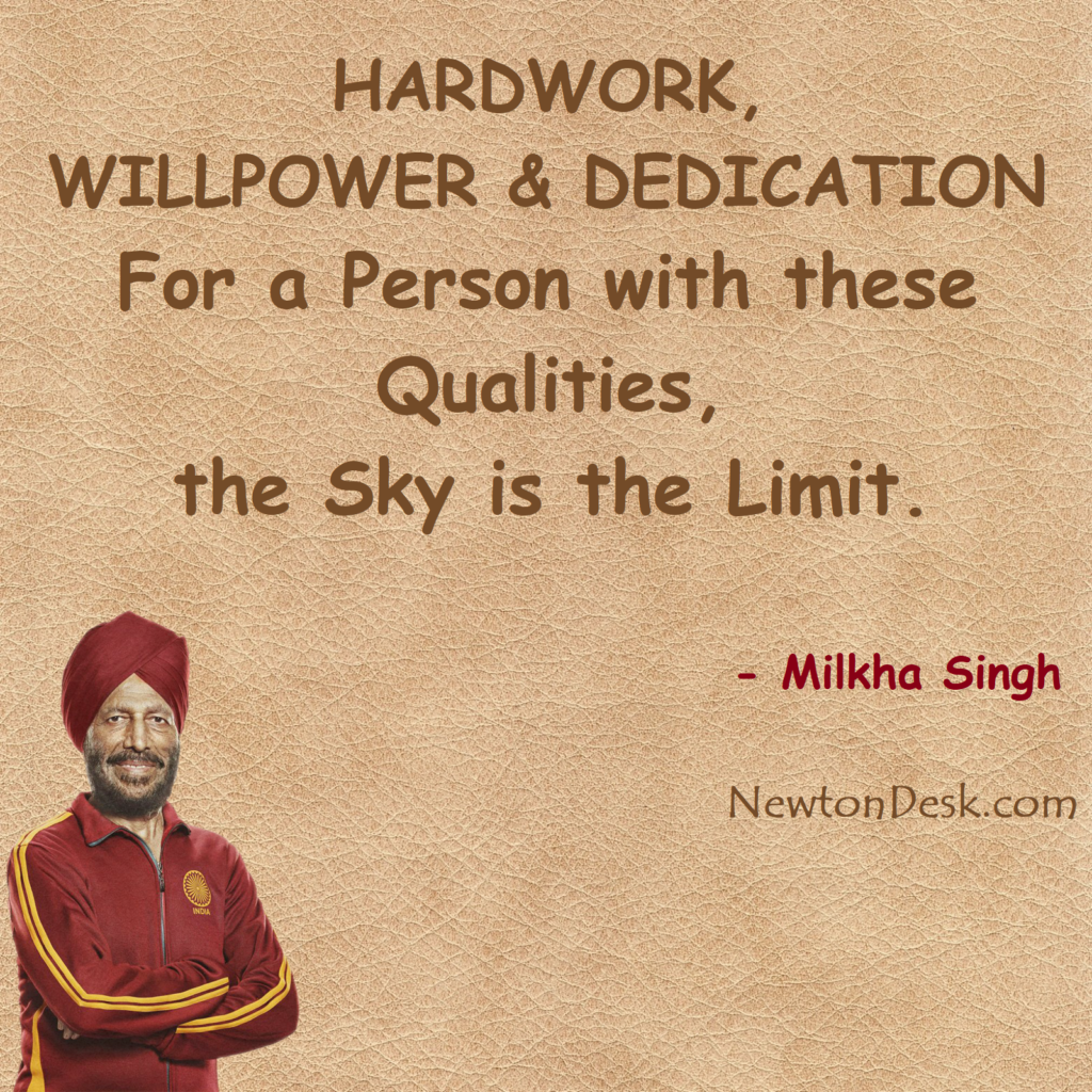 milkha singh quotes