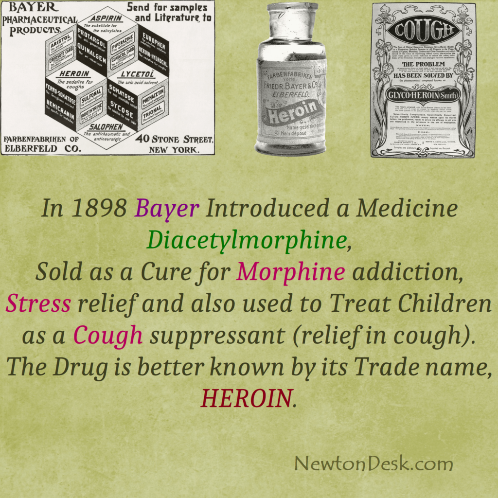 heroin drug treat cough & stress