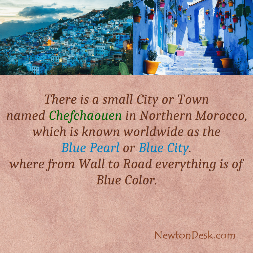 morocco blue city is chefchaouen