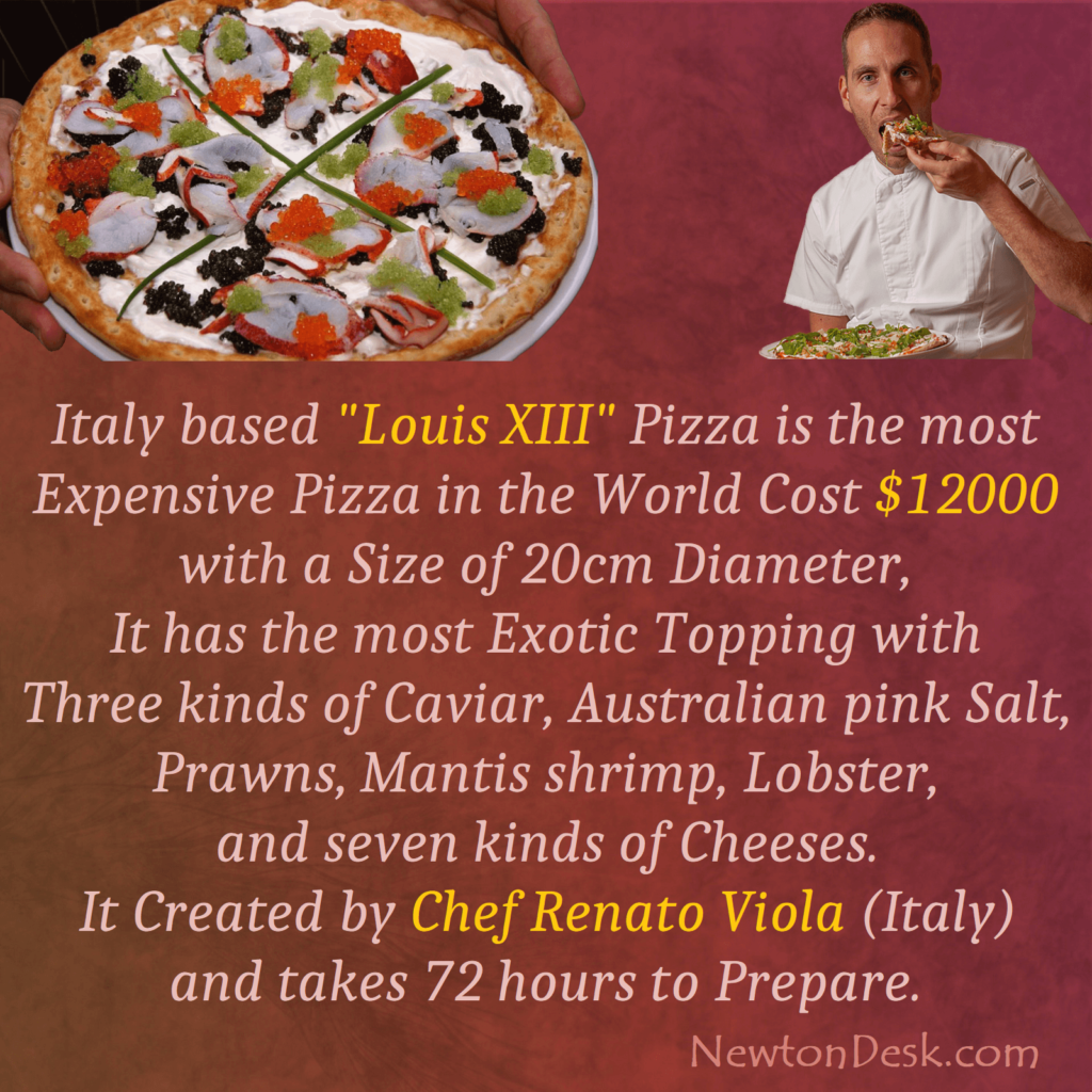 most expensive louis XIII pizza