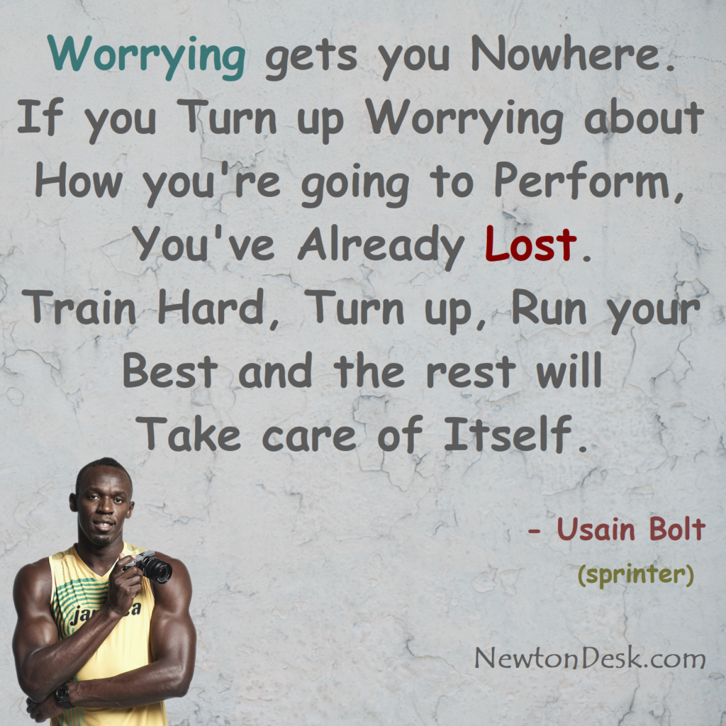 running quotes of Worrying