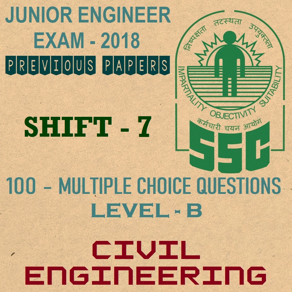 ssc je previous year question papers 2018 shift 7 civil engineering