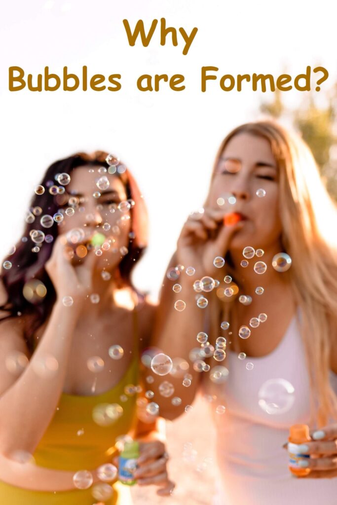 why bubbles are formed in soap solution