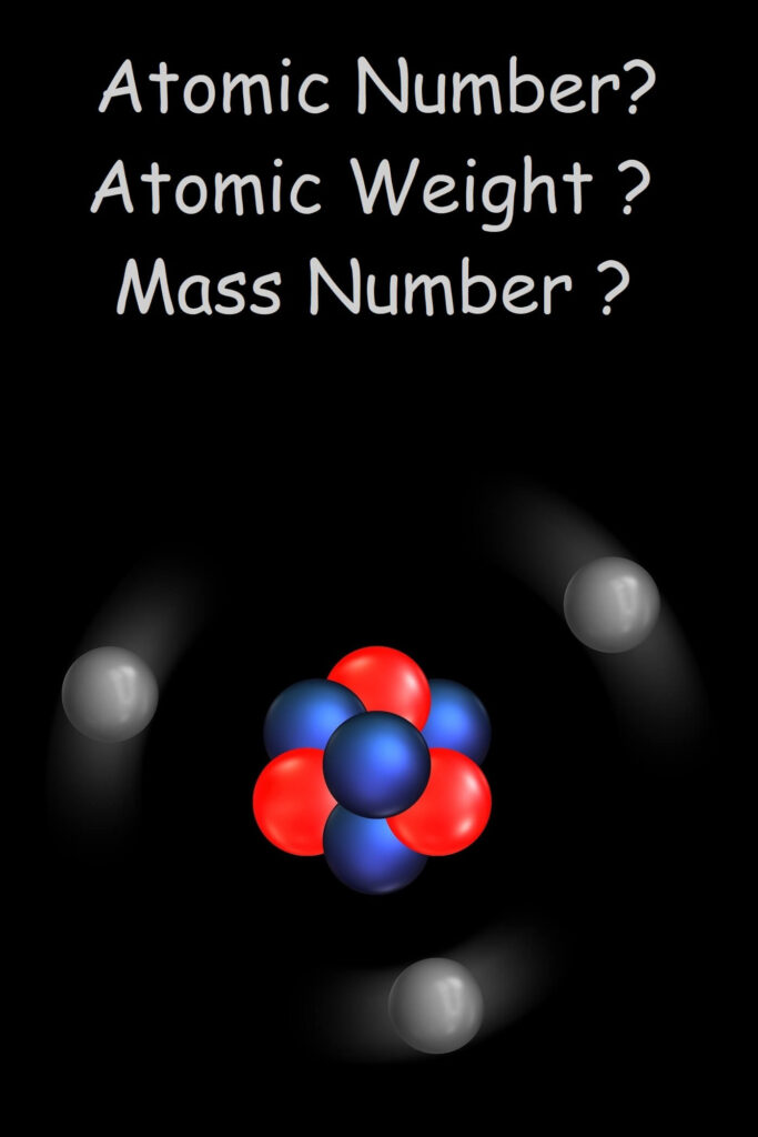 atomic weight and mass number of element