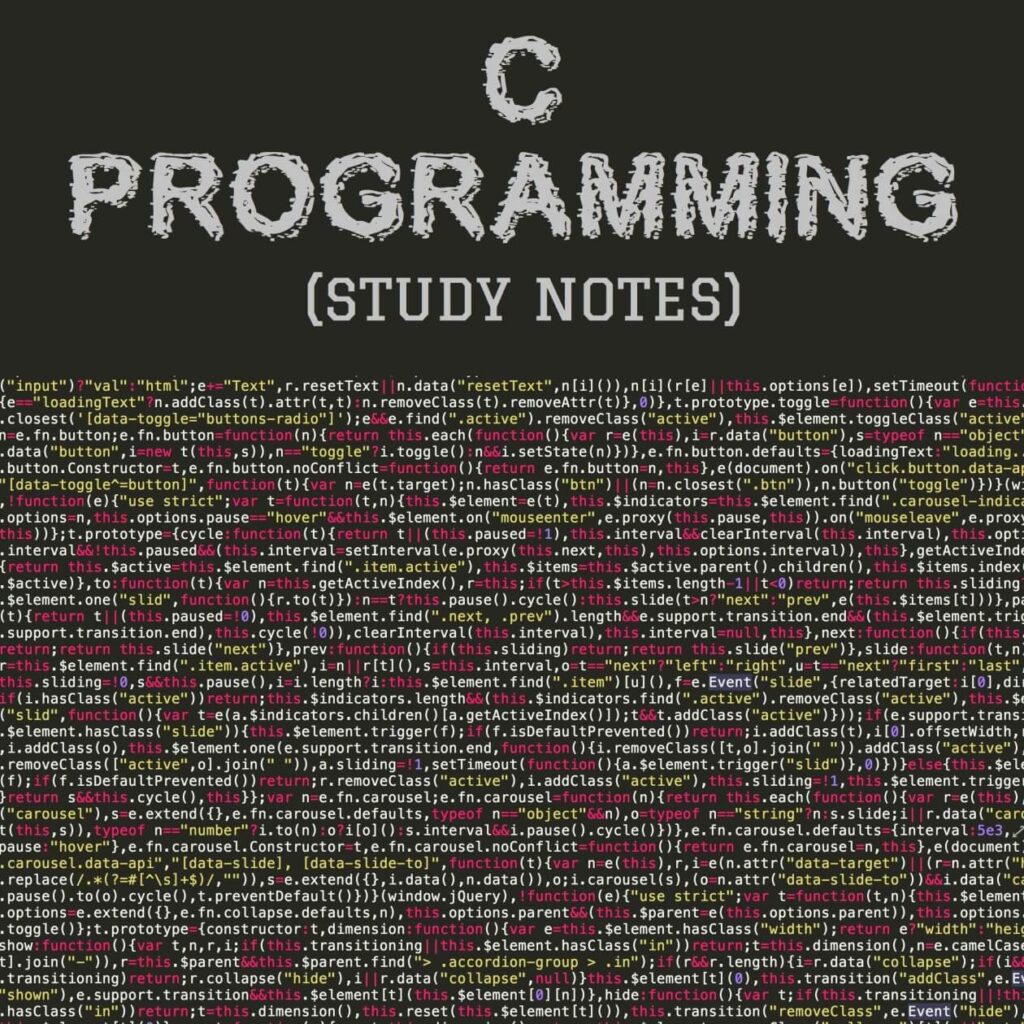c programming study notes