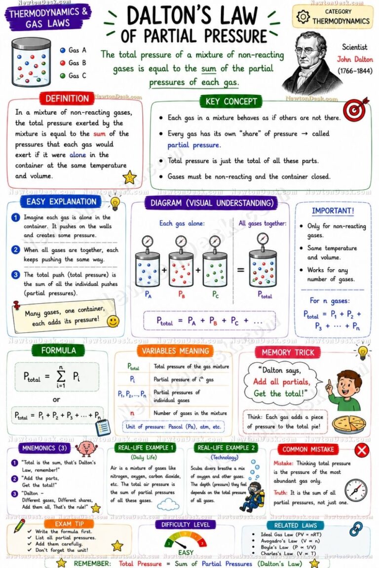 Gas Laws Explained Easy | Boyle’s, Charles’s & Ideal Law Notes