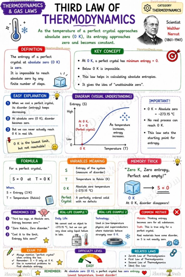 Zeroth to Third Law of Thermodynamics Explained Simply